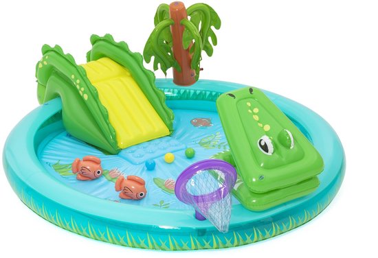 Piscine Opblaasbaar Bestway Crocodile Cove pour Enfants (2,1 m x 81 x 71 cm)