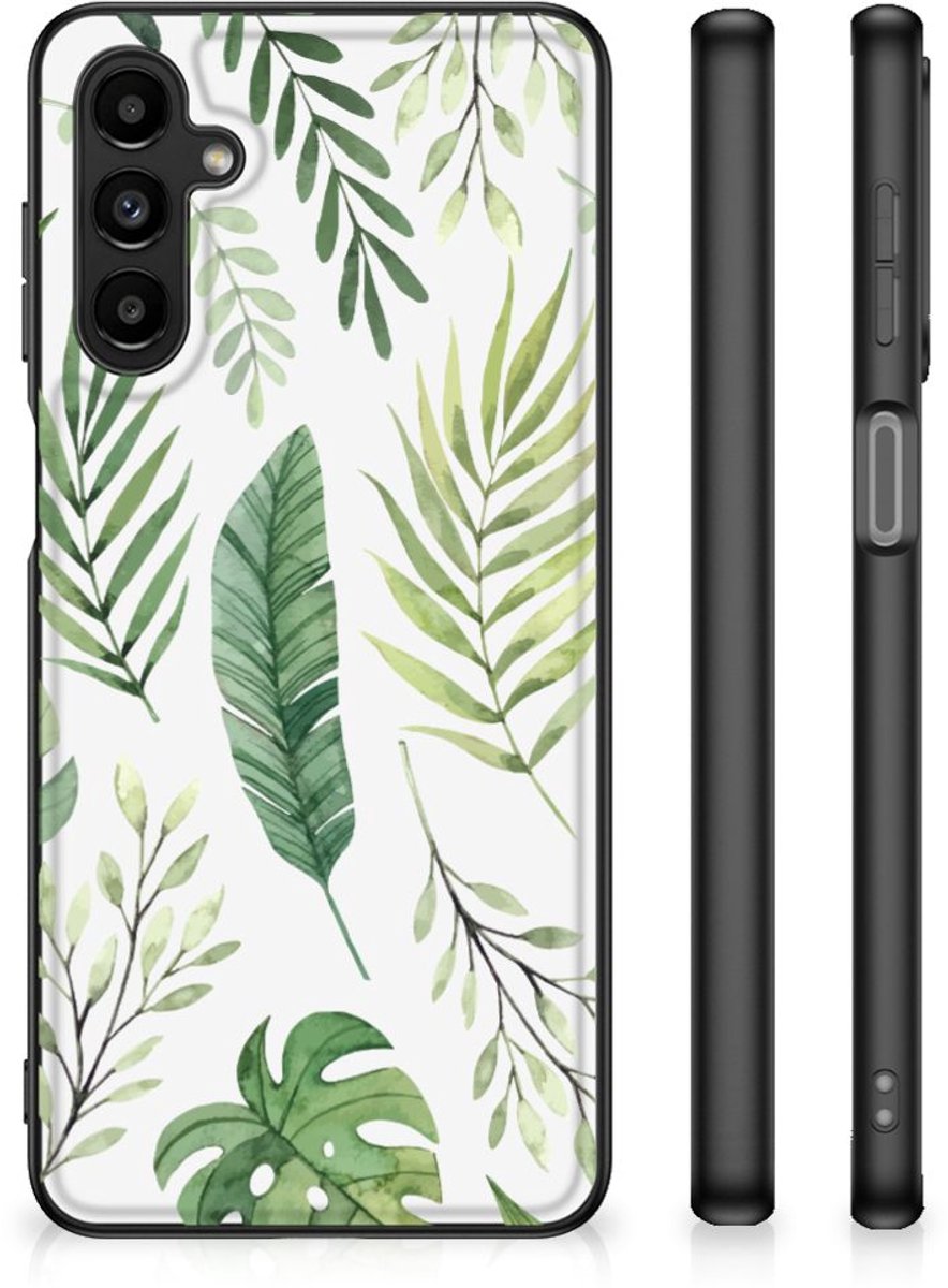 Back Cover voor Samsung Galaxy A14 5G Bloemen Hoesje Leaves