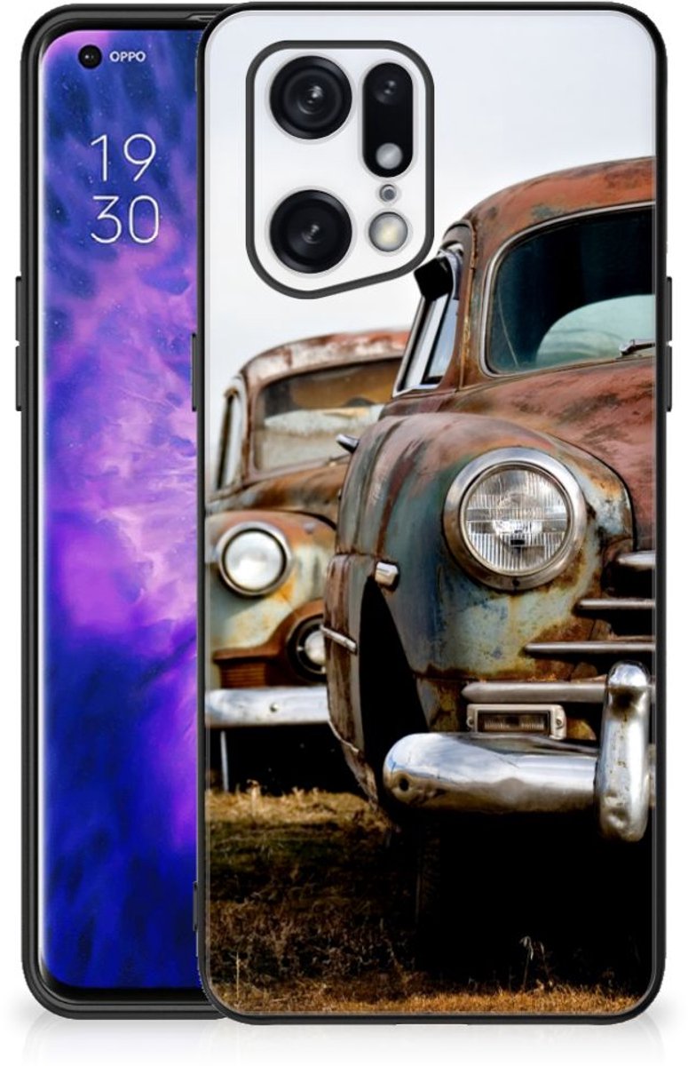 OPPO Find X5 Pro Silicone Back Case Vintage Auto