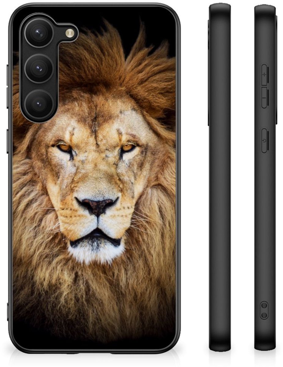 Back Cover voor Samsung Galaxy S23 Plus Dierenprint Telefoonhoesje Leeuw