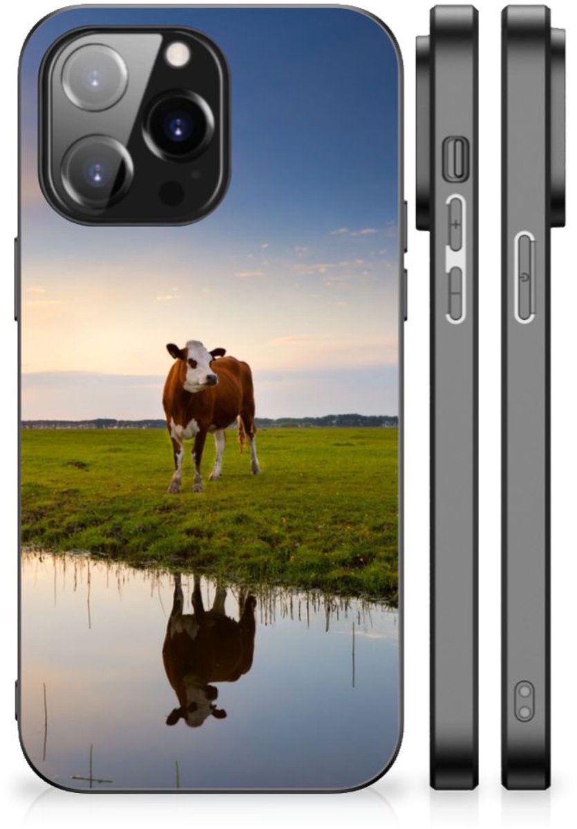 iPhone 14 Pro Max Dierenprint Telefoonhoesje Koe