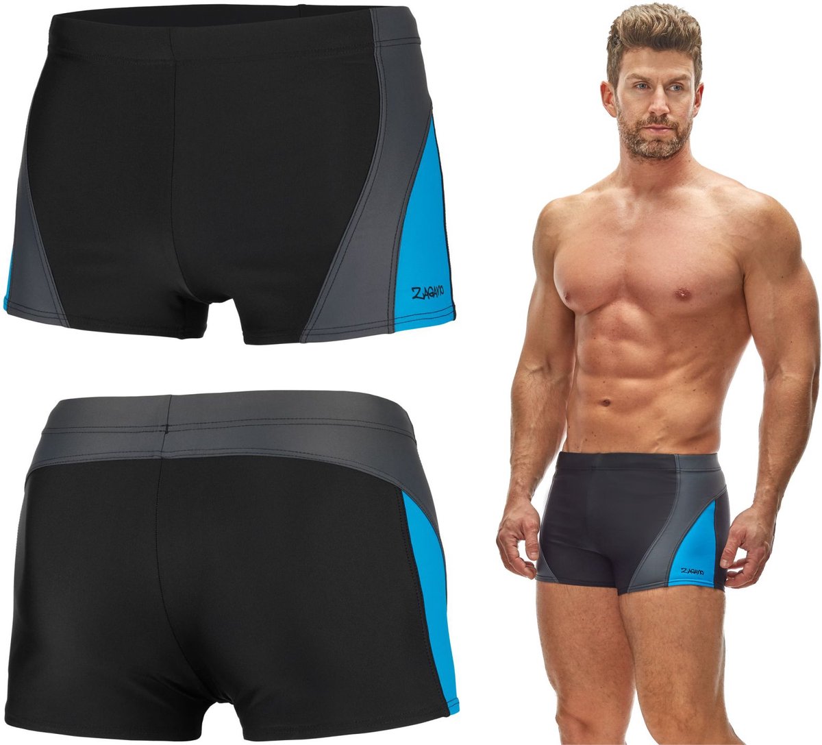 ZAGANO - Zwembroek heren - XL - Korte zwembroek heren - Sport zwembroek - zwembroek voor het zwembad