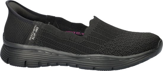 Skechers Slip-ins : Seager - Believe It, Femme, Zwart, Baskets pour femmes, Chaussures de sport, Pointure : 39