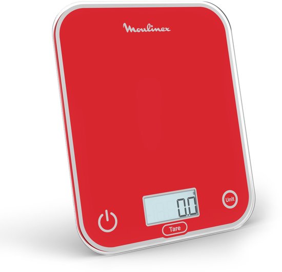 TANITA KD-321 Digitale Keukenweegschaal – RVS – Tot 5 kg – Met Tarrafunctie – Precisieweegschaal Wit, zilver