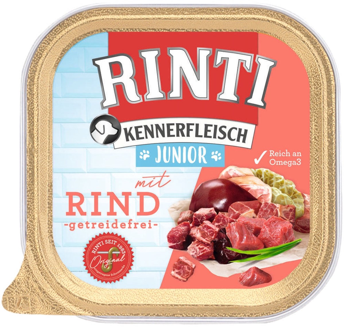 Rinti - Kennerfleisch Plus Junior 9x300g - Rundvlees