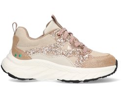 BunniesJR 225843-974 Meisjes Lage Sneakers - Roze - Leer - Veters