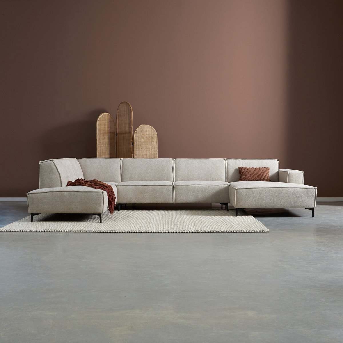 PEPP Interiors River U-Vorm Bank Links - 368cm Majestic 603