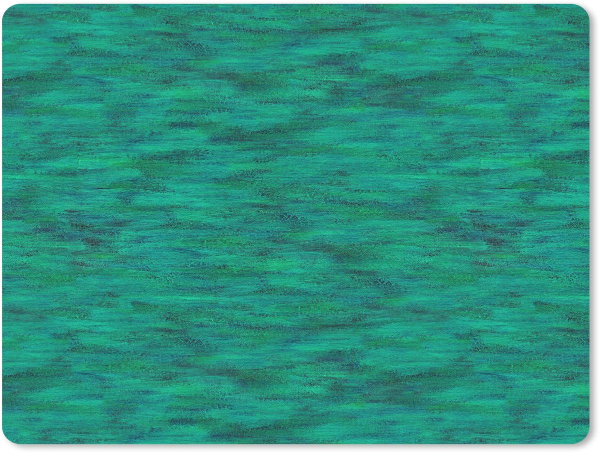 Muismat 23x19 cm - Mousepad Vloeiend - Olie - Texturen - Groen - Muismatten