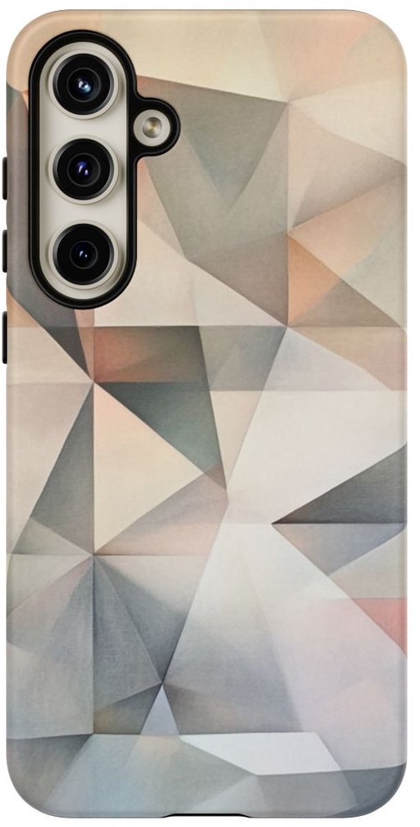 Subtiel Geometrisch Abstract Patroon – Telefoonhoesje Geschikt voor Galaxy S24 Plus