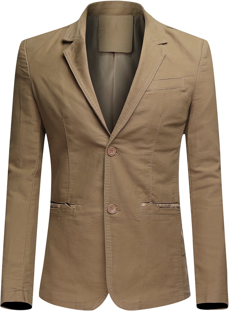 ALLTHEMEN Heren Casual Katoenen Blazer - Geen Spleten - 3XL
