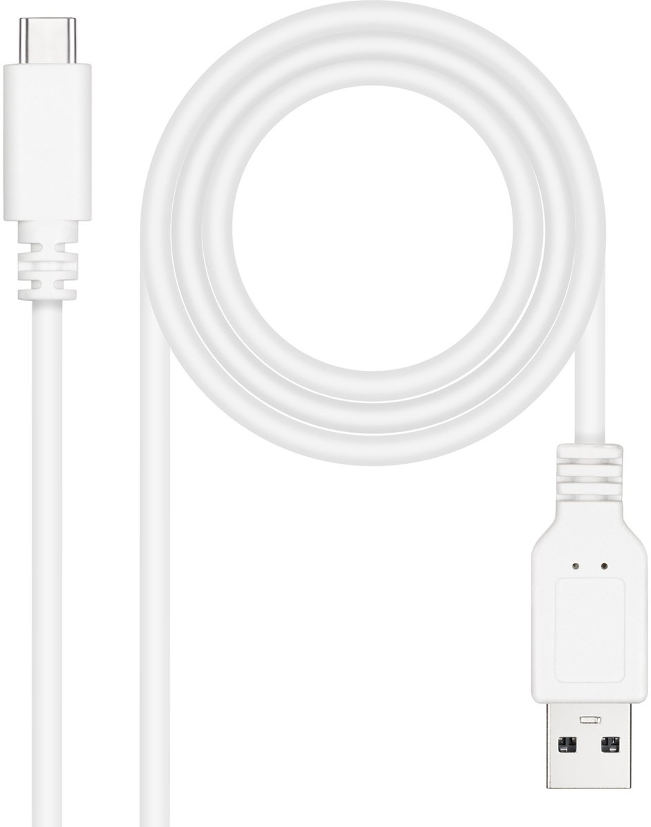 Nanocable 10.01.2102-W USB-kabel USB 2.0 2 m USB C USB A Wit