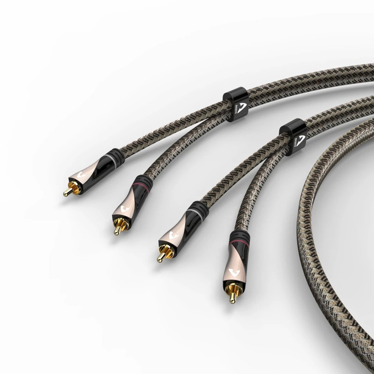 Avinity 107624 audio kabel 1 m 2 x RCA Bruin