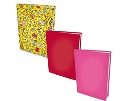 Rekbare boekenkaften voor boeken met harde kaft en A4 formaat - 6 stuks