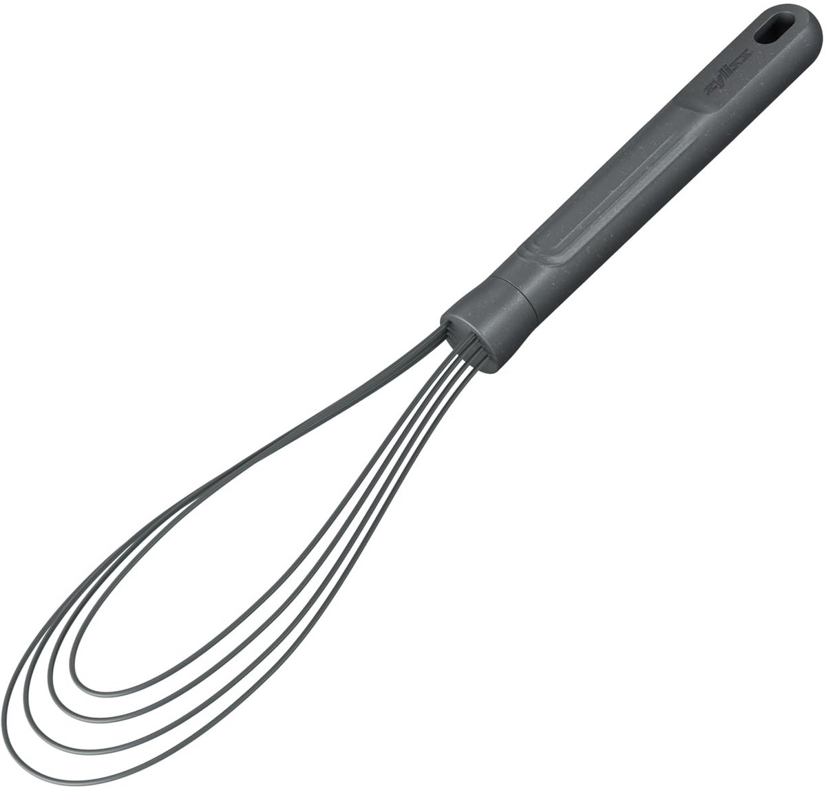 Zyliss E980241 Platte garde van siliconen, 30 cm, siliconen/tarwestro, grijs, hittebestendig, ballongarde, kookgerei, vaatwasserbestendig, keukenhulp, 5 jaar garantie
