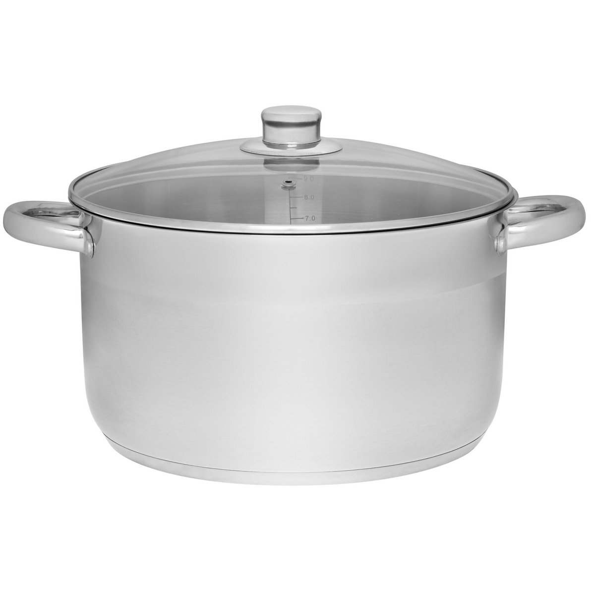 Maku Kitchen life Kookpan met glazen deksel RVS 10 L 28 cm