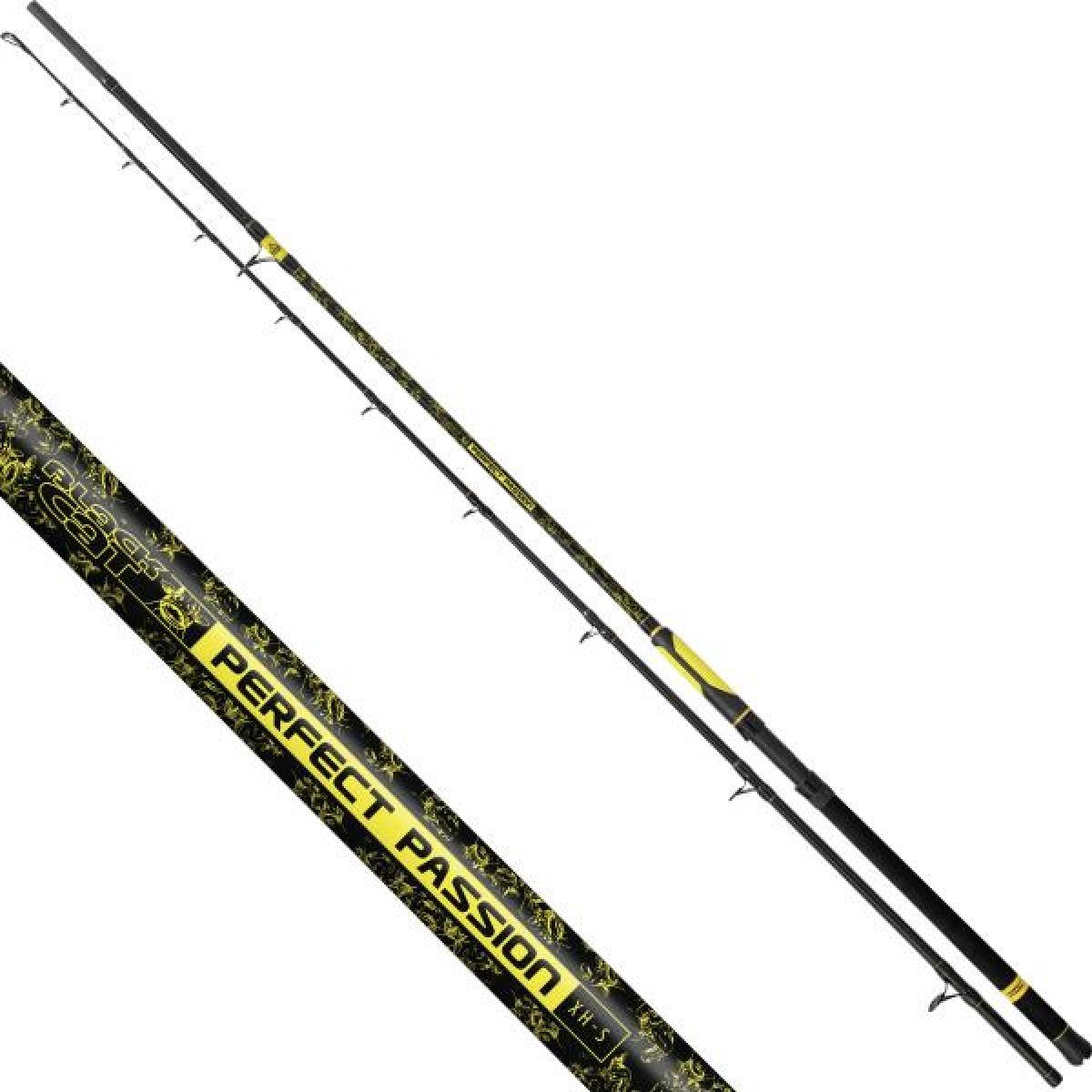 Black Cat Perfect Passion Xh-s Meervalhengel Geel,Zwart 3.20 m / 600 g