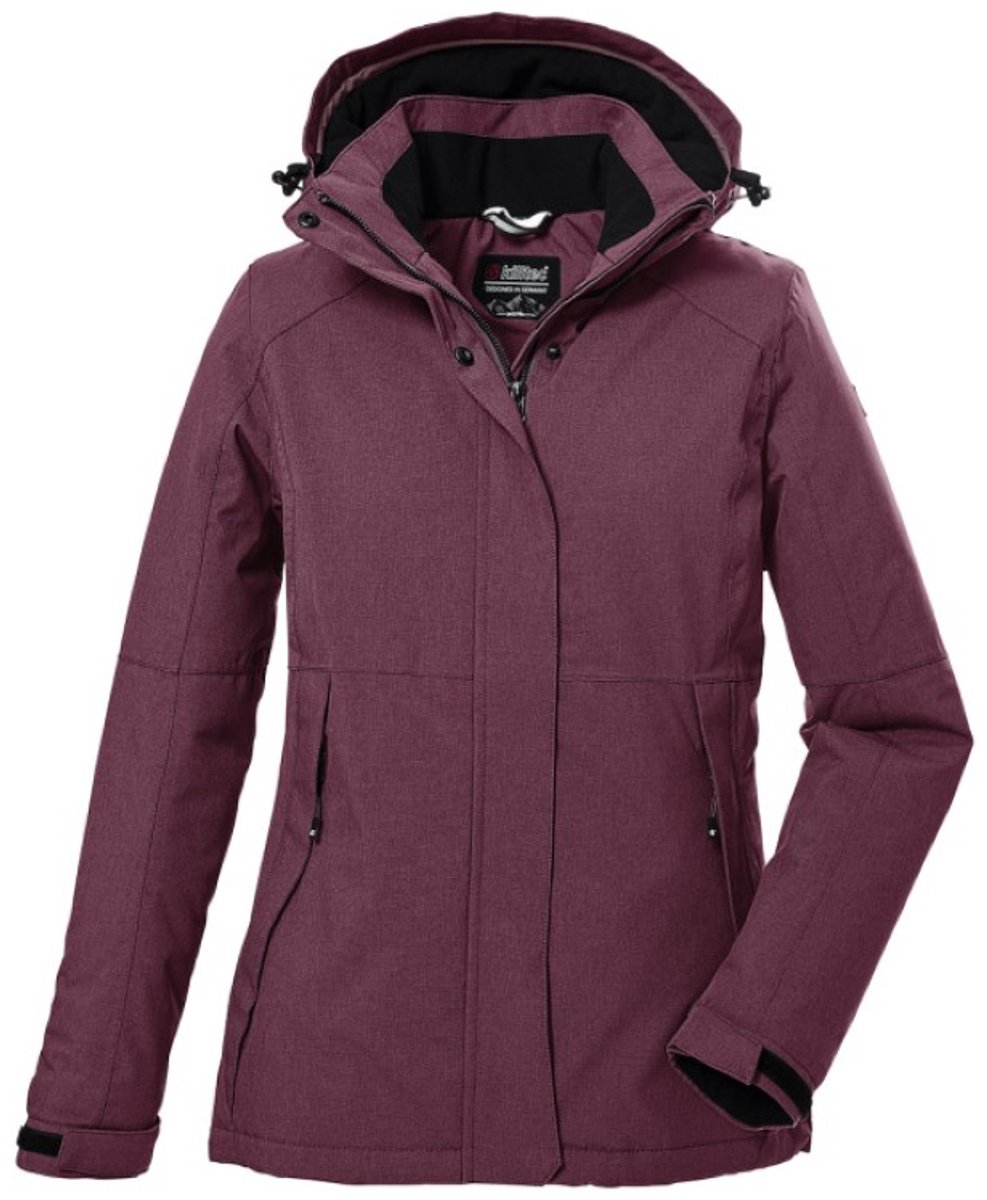 Killtec dames winterjas - 39702 - aubergine - functionele winterjas - maat 38