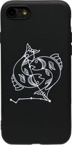 ADEL Siliconen Back Cover Hoesje voor iPhone SE (2020)/ 8/ 7 - Sterrenbeeld Vissen