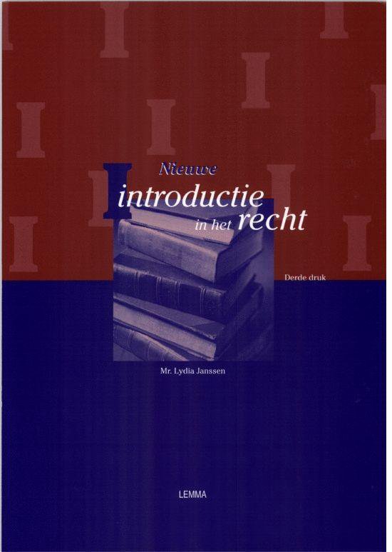 Nieuwe introductie in het recht - cover