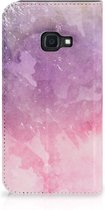Geschikt voor Samsung Galaxy Xcover 4s Bookcase Pink Purple Paint