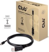 CLUB3D Mini DisplayPort to DisplayPort 1.2 Cable 4K60Hz M/M 2Meter Bi-Directional