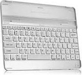 Tablet2you Apple iPad 2/3/4 toetsenbord in aluminium Hoes met wit toetsenbord