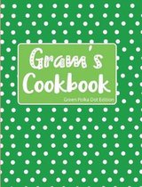 Gram's Cookbook Green Polka Dot Edition