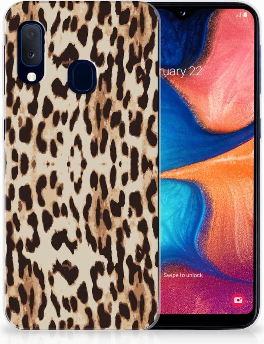 Samsung Galaxy A20e TPU Hoesje Leopard