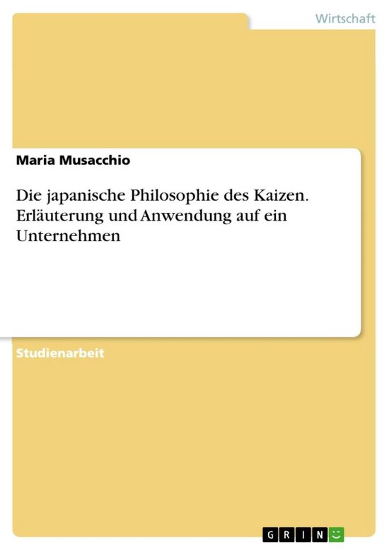 Die japanische Philosophie des Kaizen. Erläuterung und Anwe ... - cover