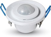 Witte inbouw sensor Kantelbaar - 360° - IP20 - 8 meter - Max 400W LED