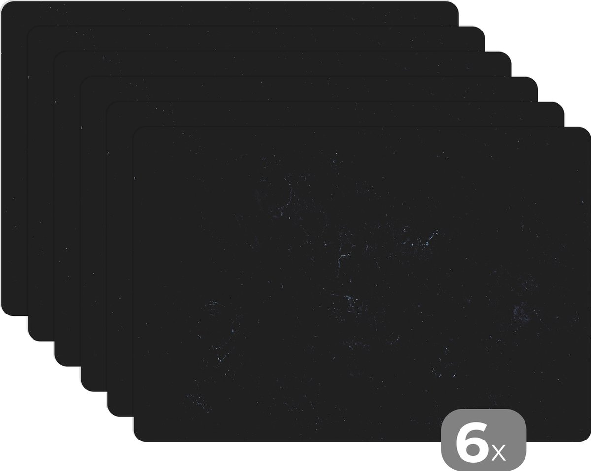 KitchenYeah© Placemats 6 stuks 45x30 cm Keuken Decoratie Placemats Afwasbaar Anti Slip Tafelmat Vinyl Onderlegger Eettafel - Bloemen - Kleurrijk - Abstract - Verf - Natuur