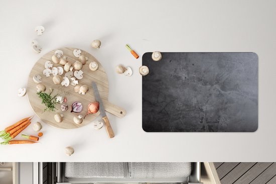 Set de table - Industriel - Imprimé béton - Grijs - Ardoise - 45x30 cm - 6 pièces - Résistant à la chaleur - Antidérapant - Coussinet - Amovible