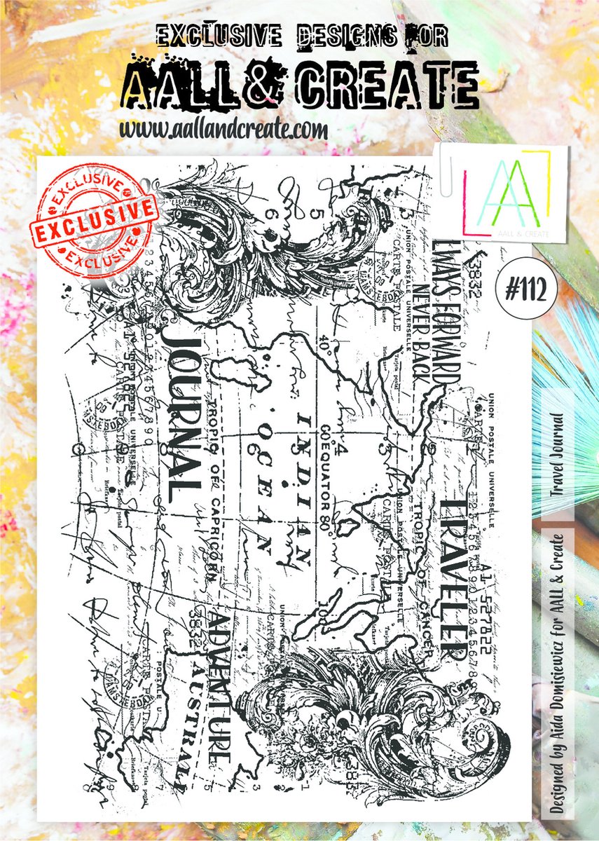 Clear Stamp Set A4 Travel Journal (AALL-TP-112)