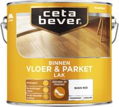 CetaBever - Vloer- & Parketlak - Transparant Zijdeglans - Teak 0185 - 2,5 liter