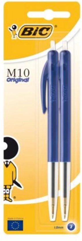 Bic stylo bille M10 Clic Colors, boîte de 50 pièces