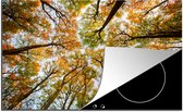 KitchenYeah® Inductie beschermer 78x52 cm - Bos - Bomen - Herfst - Kookplaataccessoires - Afdekplaat voor kookplaat - Inductiebeschermer - Inductiemat - Inductieplaat mat