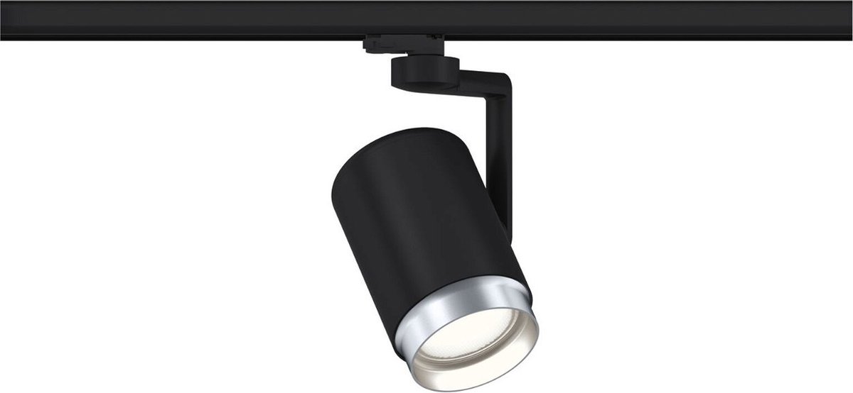 Paulmann 95414 ProRail3 railsysteem voor plafondverlichting, Asthene E27 max. 50W 230V, zwart, plafondrail, metaal en kunststof