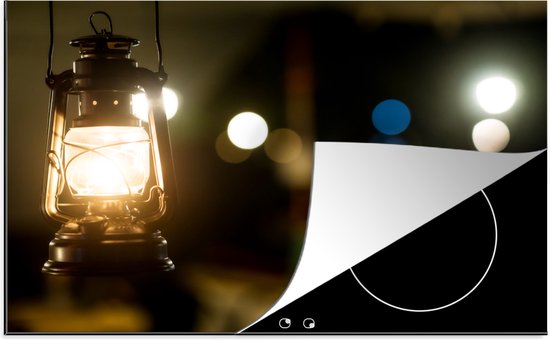 Inductie beschermer - Inductie Mat - Warm licht van een lantaarn op  vakantie - 78x52... | bol.com