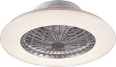 REALITY STRALSUND - Ventilator - Titanium - incl. 1x SMD 30 W - Geintegreerde dimmer - Traploos instelbare lichtkleur - Nachtlampje - Niet geschikt voor externe dimmer - Geheugenfunctie - 3 snelheidsinstellingen - Zomer- en wintermodus