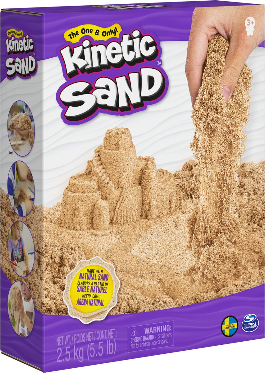 Kinetic Sand - Natuurlijk Zand - 2,5 kg - Sensorisch speelgoed