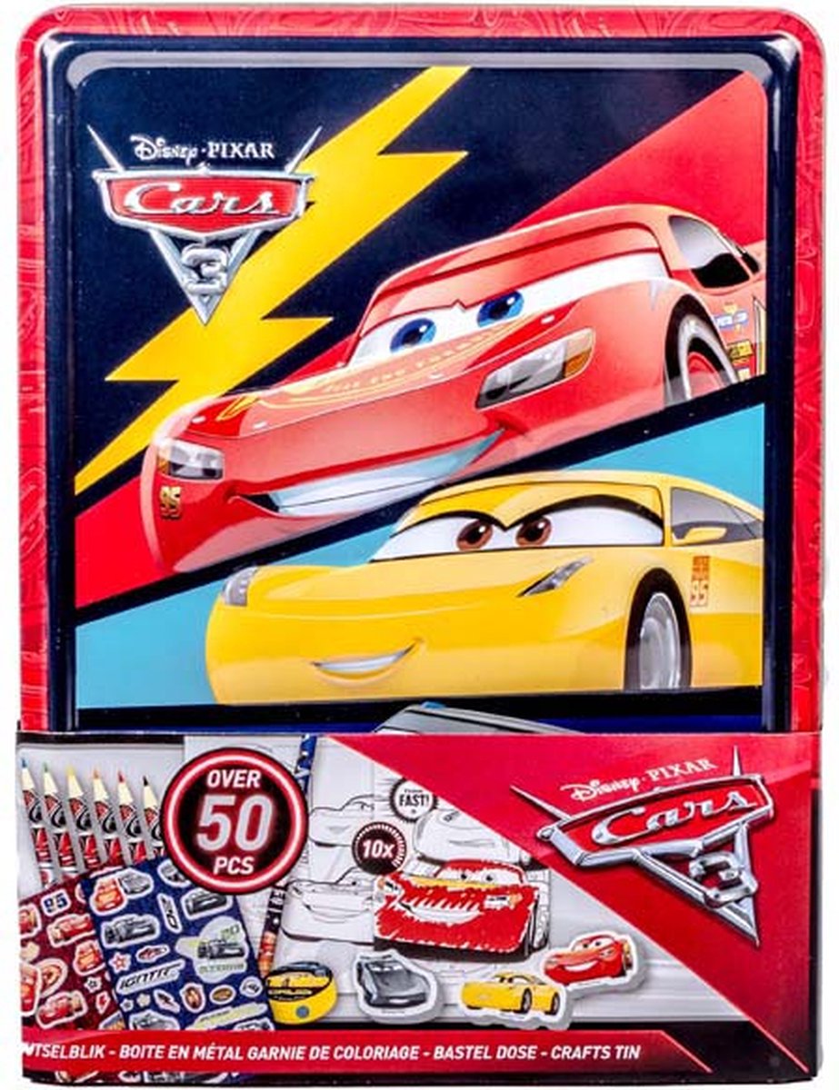 Slammer knutselset in 3D blik Disney Cars 3 rood 23-delig