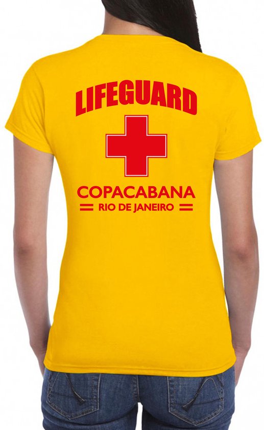 Lifeguard strandwacht verkleed t shirt shirt Lifeguard Copacabana Rio De Janeiro. bol