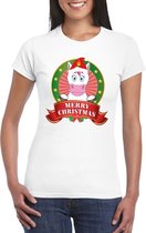 Foute Kerst shirt voor dames - eenhoorn - Merry Christmas XL