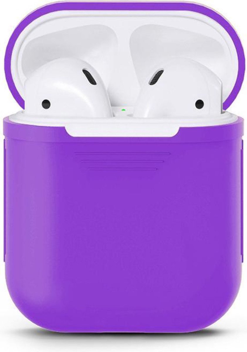 Smartphonica AirPods 1/2 siliconen hoesje - Paars