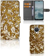 Telefoonhoesje Nokia G10 | G20 Bookcase Barok Goud