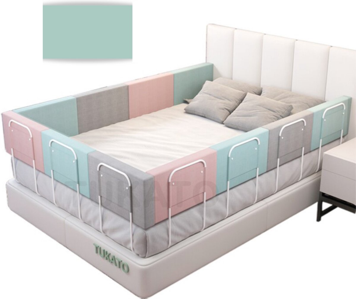 Magnificos - bedrand - bedhekje - bedrail - baby bed bumper - groen - 50 cm - 1 stuk