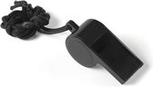 10 morceaux de sifflets de sport noirs sur un cordon