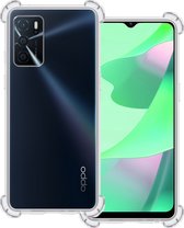 Hoes Geschikt voor OPPO A16s Hoesje Shock Proof Case Hoes Siliconen - Hoesje Geschikt voor OPPO A16s Hoes Cover Shockproof - Transparant