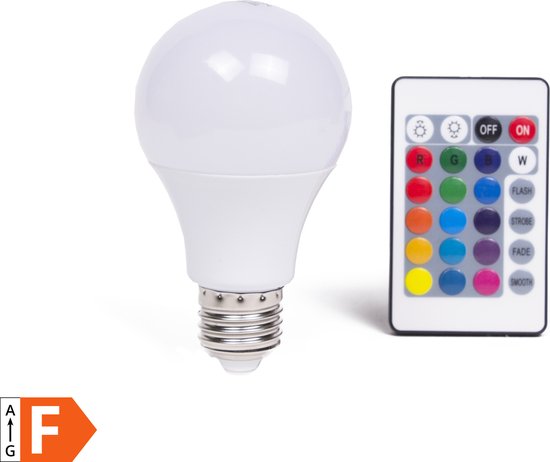 Benson Rgb LED Lamp E27 met Afstandsbediening - 16 Kleuren | bol.com