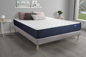 Complete boxspring met matras tweepersoons- Actisom Actimemo life grijs - Traagschuim - 180 x 210 cm